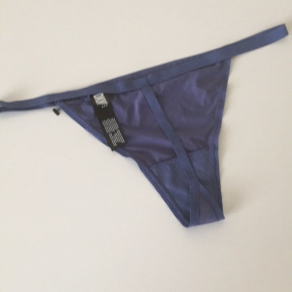 2 DKNY String Thong Blue Taupe G-string Thongs XL - Picture 5 of 14